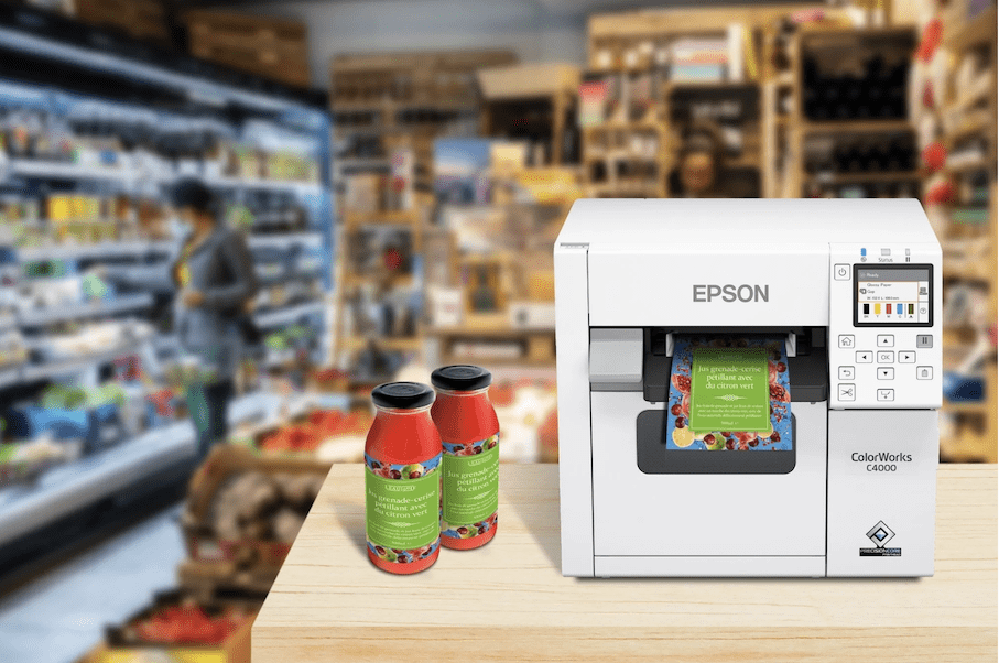 "Epson" presents a compact color label printer with comprehensive